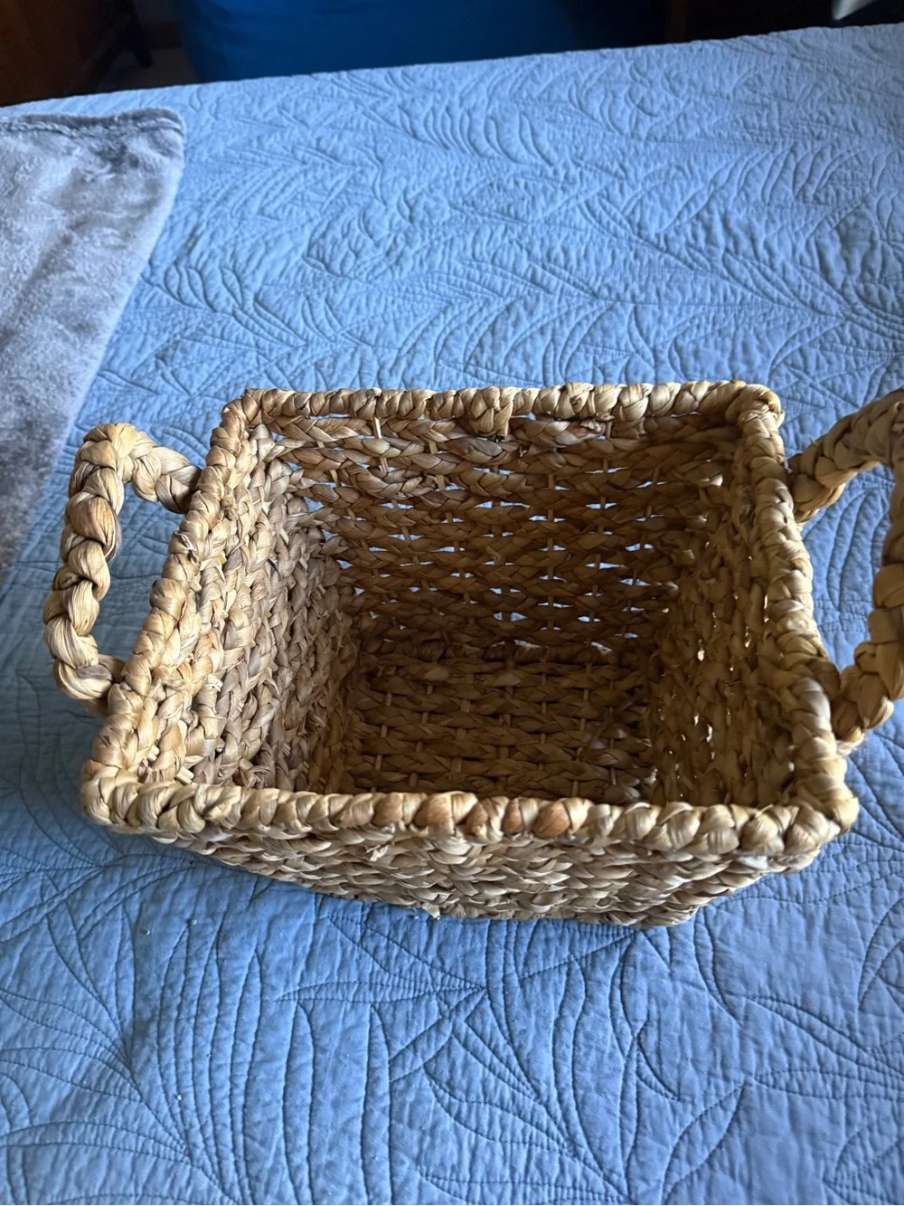 Natural Woven Seagrass Storage Basket Set - Natural